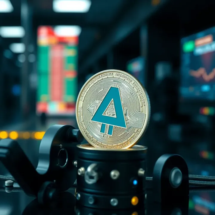 Technological Factors Shaping Algo Coin Price Illustration of blockchain technology and data analytics influencing Algo coin pricing