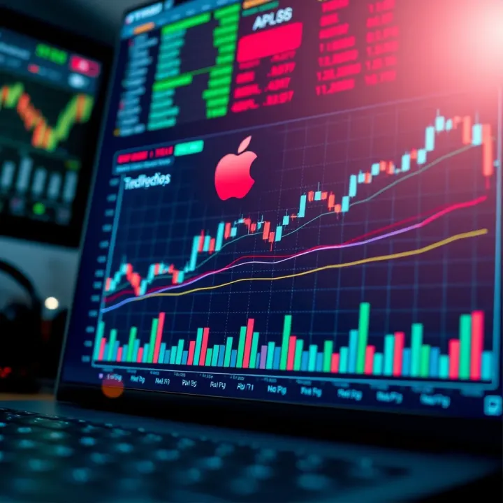 Apple Stock Performance Within the Tech Sector Comparison chart of Apple's stock performance relative to other major tech companies
