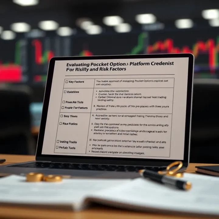 Evaluating Pocket Option Platform Credibility and Risk Factors Checklist highlighting key factors to evaluate the credibility and risks of Pocket Option trading platform