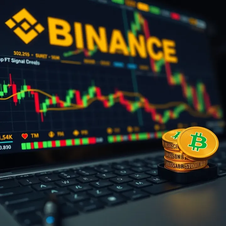 Binance Free Signals WhatsApp Groups in Crypto Trading Cryptocurrency charts and WhatsApp message icons symbolizing free trading signals
