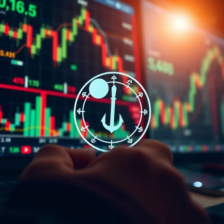 Analysis of Binary Options Trading Through Shariah Compliance Lens Visual representation of binary options trading with charts and Shariah law symbols
