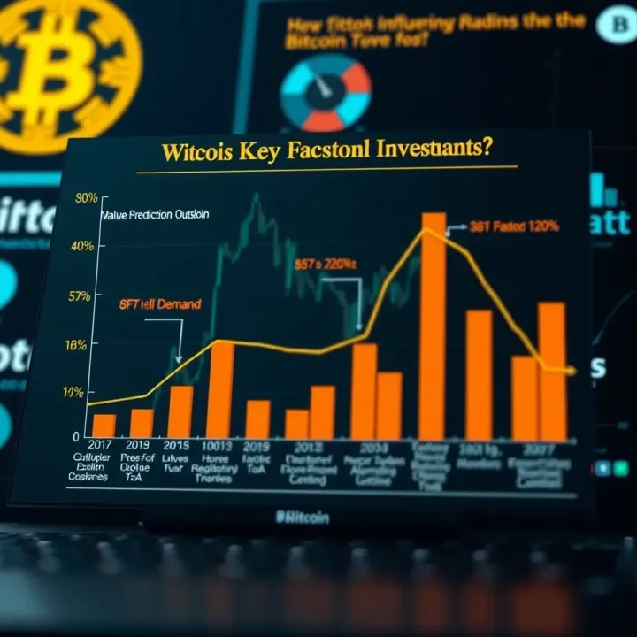 Key Factors Influencing Bitcoin Value and Market Outlook Chart illustrating key factors influencing Bitcoin value including market demand and regulatory impacts