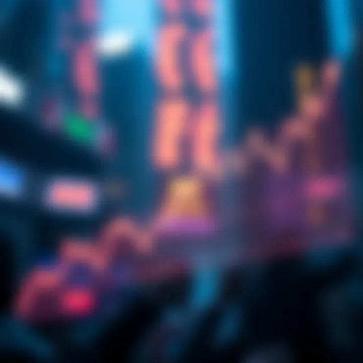 Graph showing upward and downward trends of Aave cryptocurrency prices over time