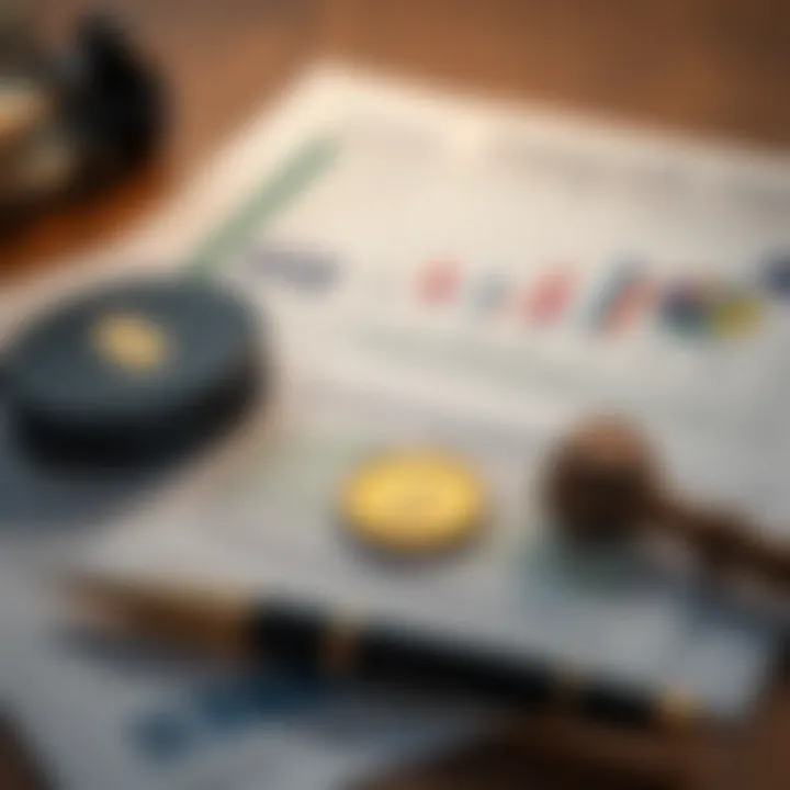 Economic Challenges and Legal Disputes Influencing Financial Status Financial documents and charts illustrating economic controversies and legal scrutiny