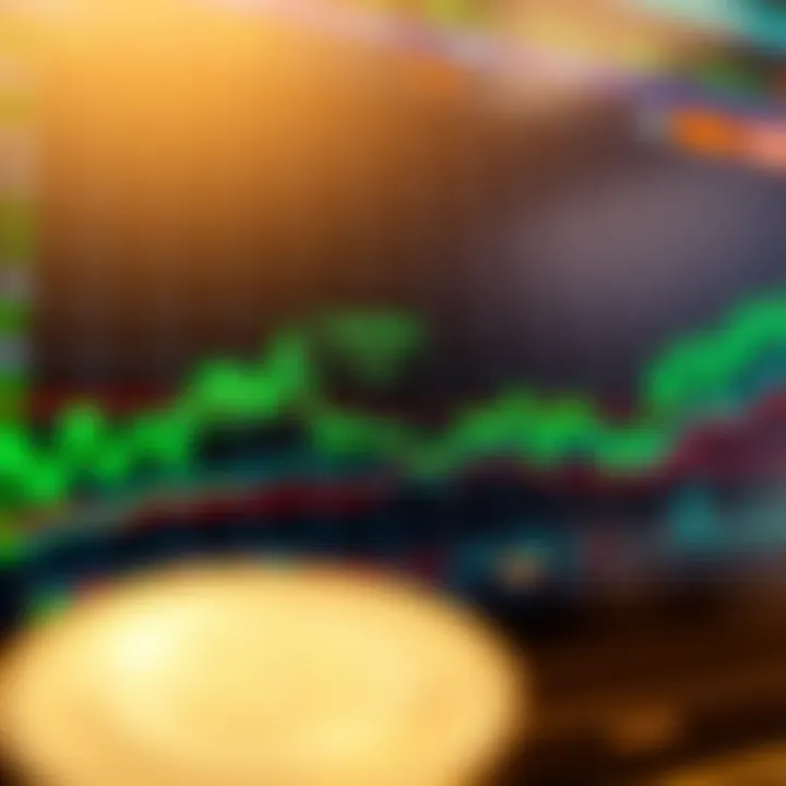 Graph showing Bitcoin Cash price fluctuations over time with trend lines