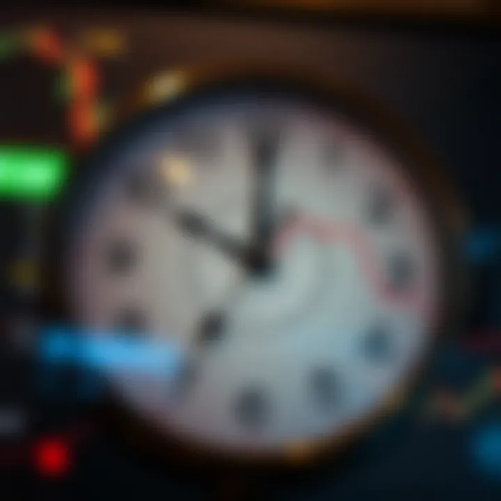 Global forex market clock showing overlapping trading sessions