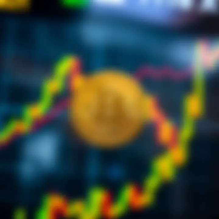 Graph showing upward and downward price movements of Bittorrent Coin in a digital market setting