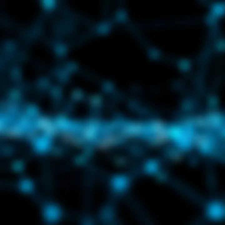 Visual representation of Cardano blockchain network nodes interconnected