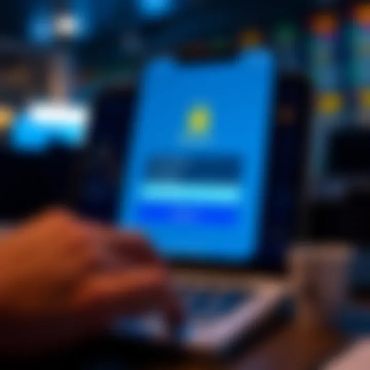 Secure login screen of app.deriv highlighting account setup and security features