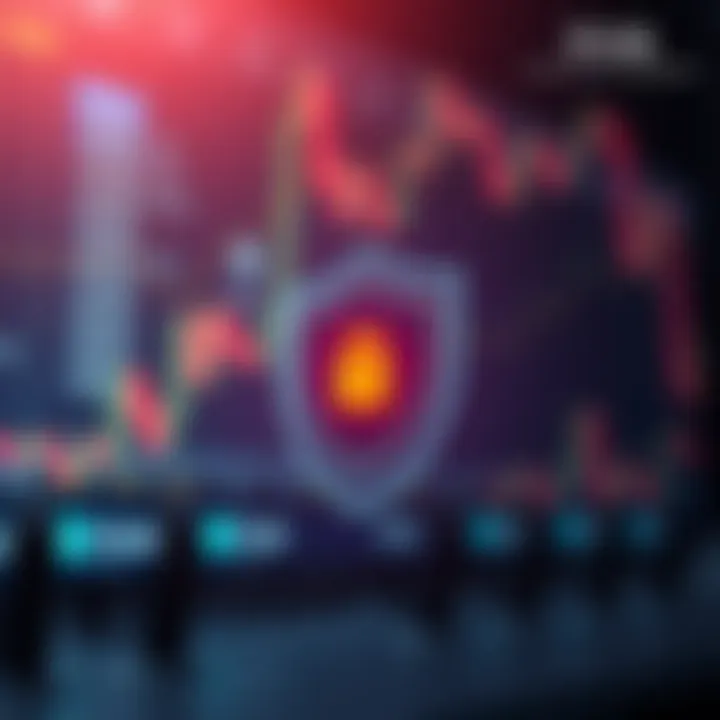 Security shield icon representing protection measures in online trading platforms