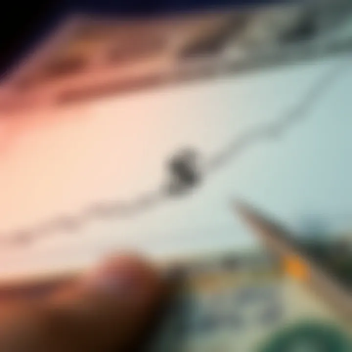 Graph showing trends of US dollar exchange rate against Pakistani rupee over time