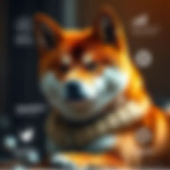 Visual representation of factors like market sentiment, technology, and regulations influencing Shiba Inu value
