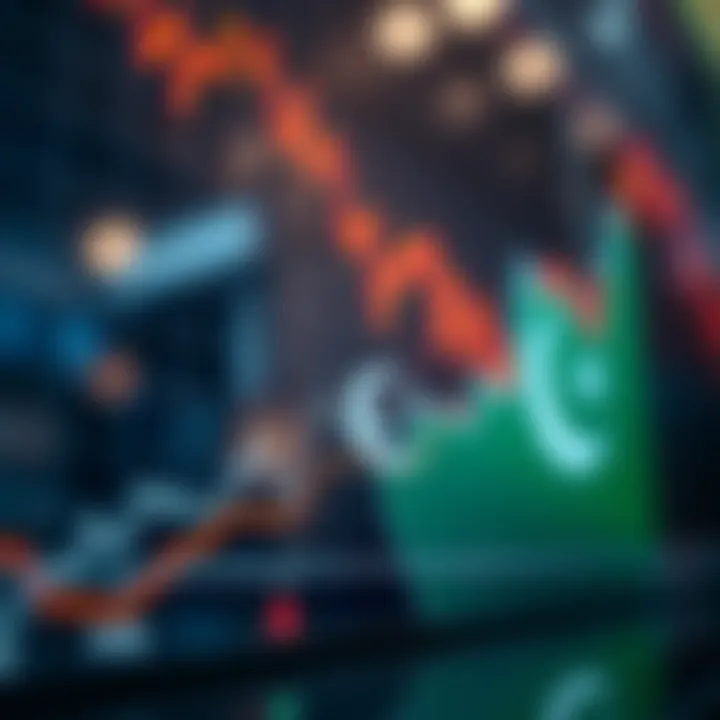 Graph showing fluctuations of Australian Dollar against Pakistani Rupee over time