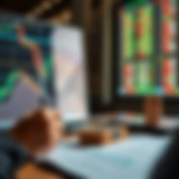 Graphical representation of forex trading strategies and risk management tools