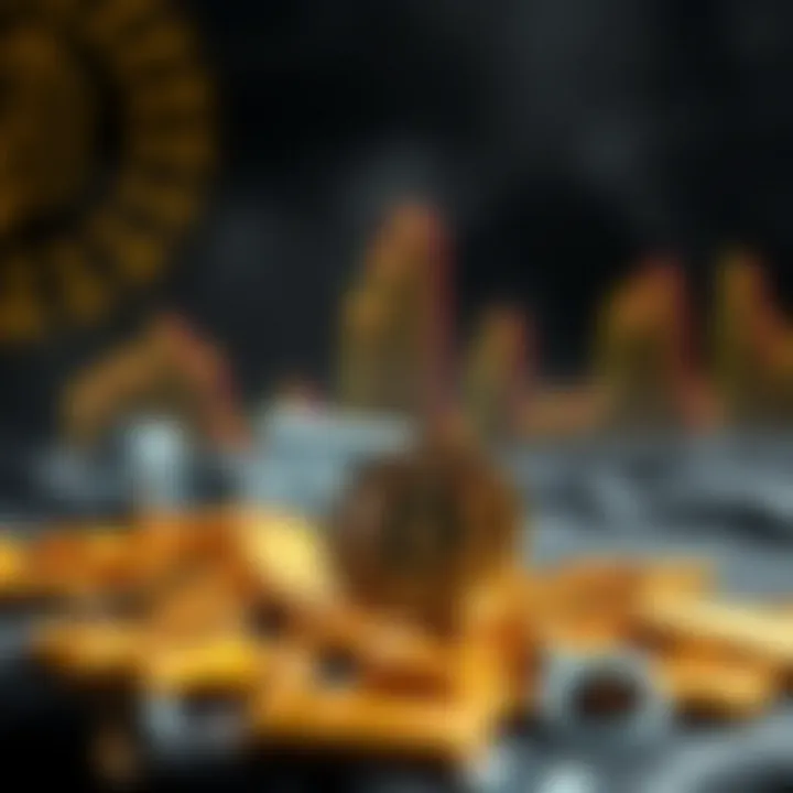 Visual representation of geopolitical events impacting gold's market value