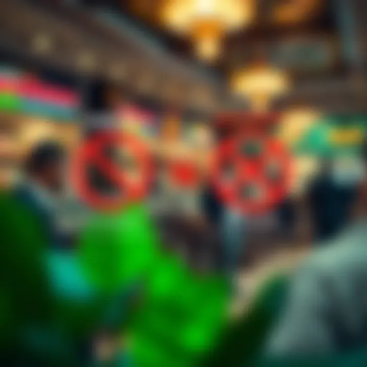 Visual depiction of permissible and forbidden trading activities highlighting avoidance of riba and gharar