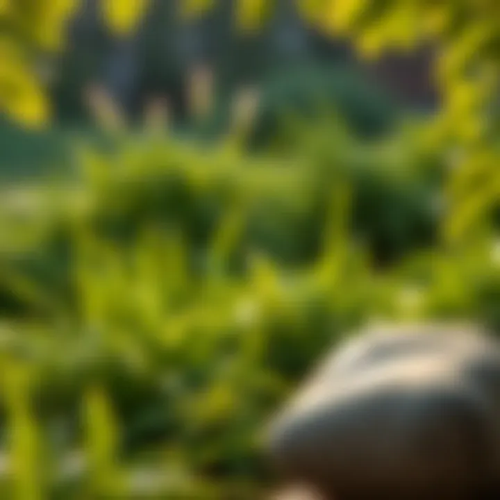 Calm nature scene with soothing greenery and soft sunlight symbolizing relaxation techniques