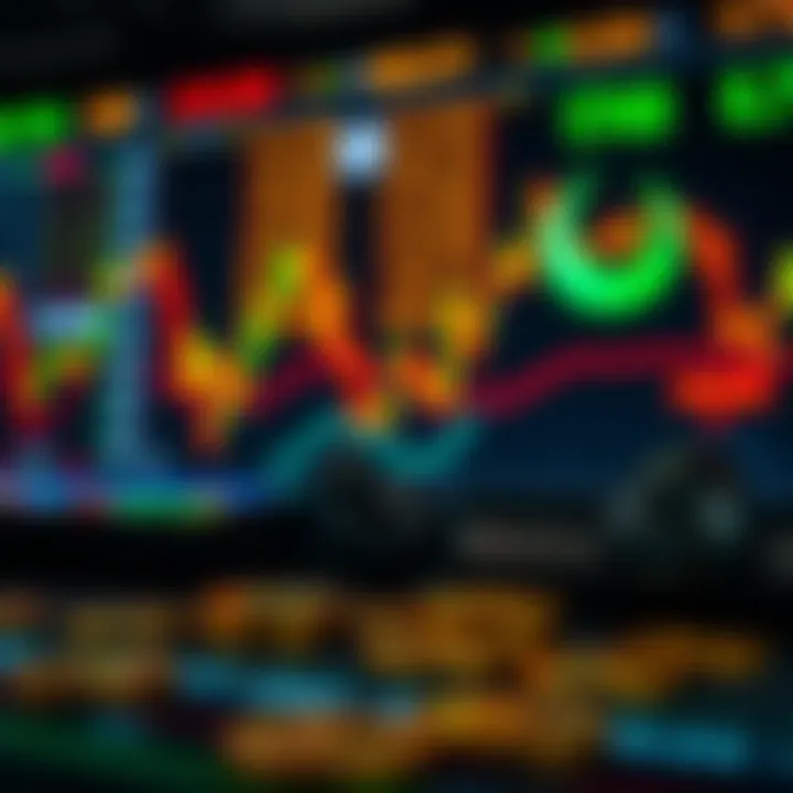 Economic data and currency symbols depicting market trends affecting USD to PKR rates