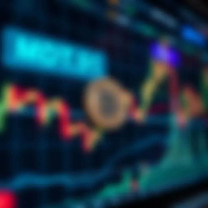Graph showing MDT Coin price trends and market fluctuations