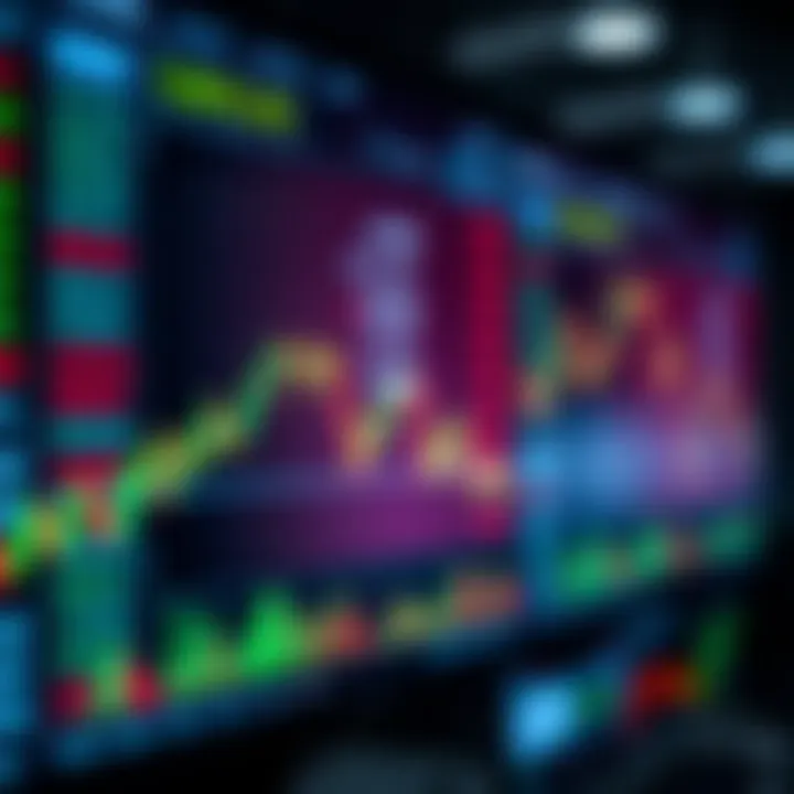 Digital trading platform interface displaying CFDs market options and financial indicators