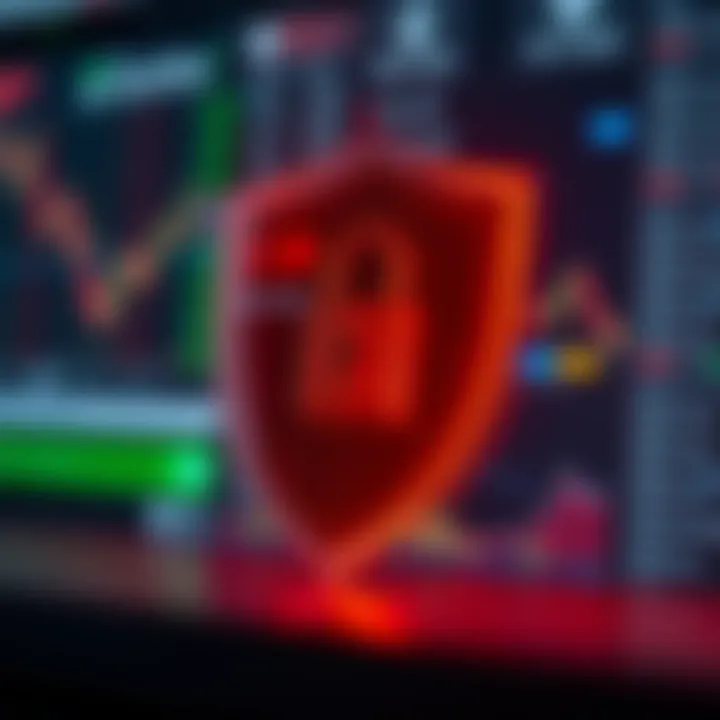 Secure authentication and protection shield symbolizing account safety