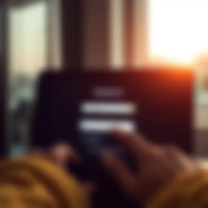 User entering login credentials on Quotex.io platform