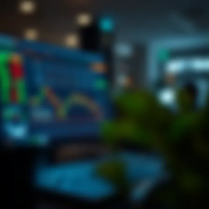 Secure online trading environment with encrypted data and financial icons