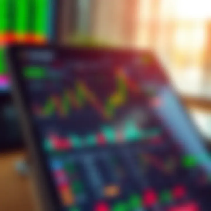 User Interface of Leading Trading Application in Pakistan User interface of a popular trading application showcasing charts and market data