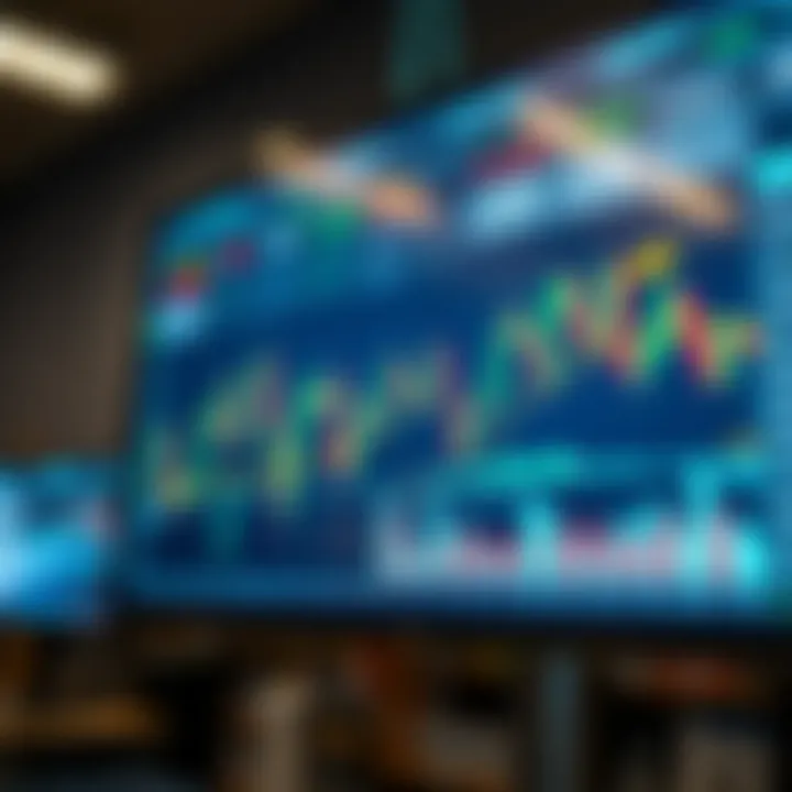 Overview of Common Trading Chart Patterns Illustration of various trading chart patterns on a digital screen