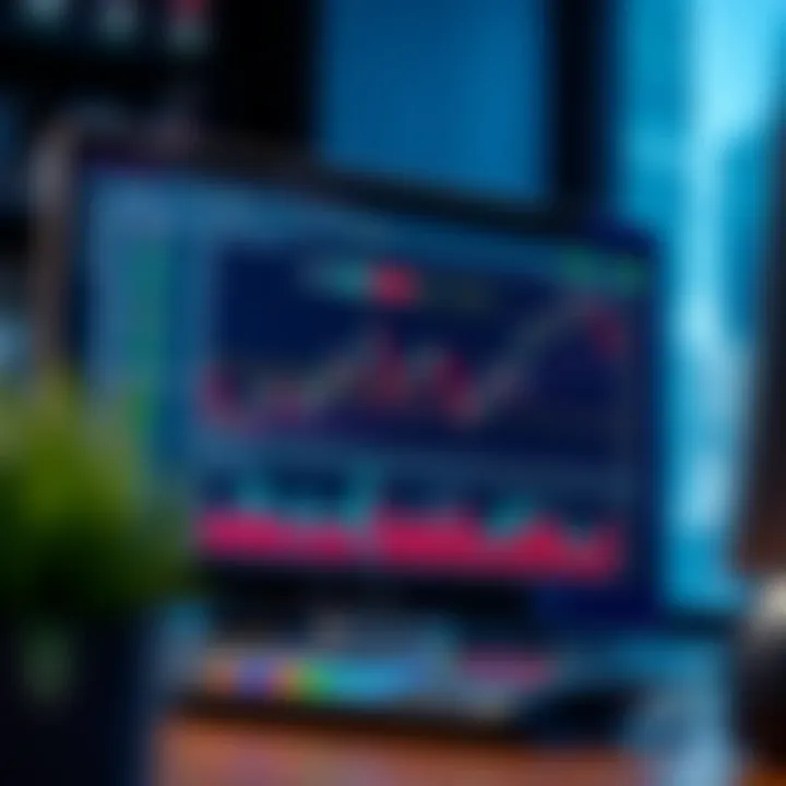 TradingView interface displaying advanced financial charts and technical indicators for market analysis