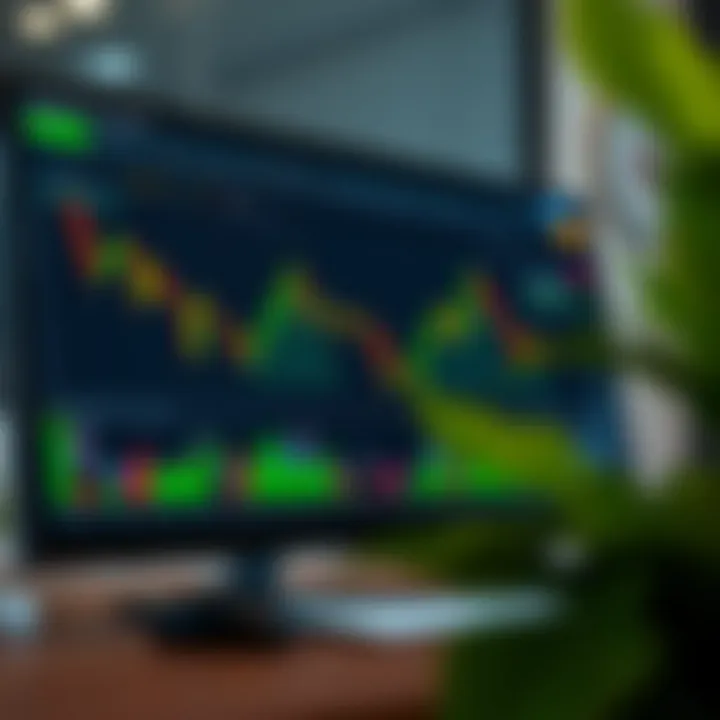 TradingView interface showing various technical indicators and chart patterns for stock analysis