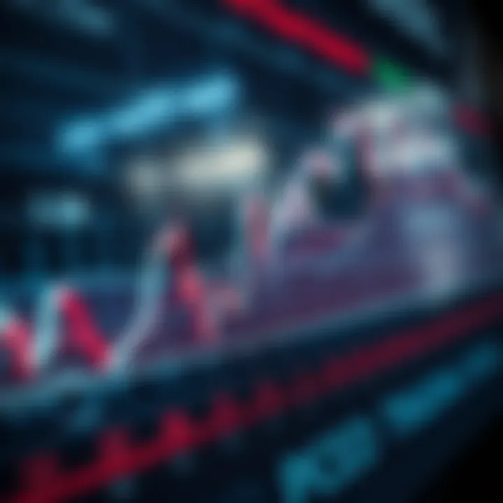 Graph showing fluctuating financial market trends to illustrate CFD trading dynamics