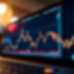 Visualizing Price Movements in CFD Trading Graph showing upward and downward price trends representing trading fluctuations