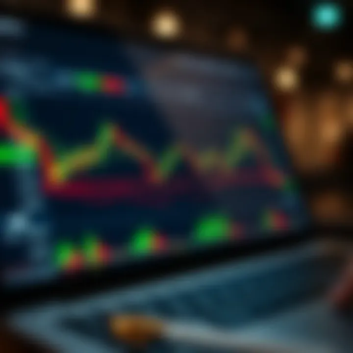 Illustration of digital trading platform interface displaying trade replication