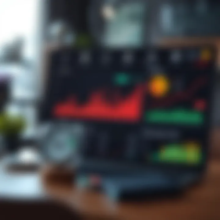Digital advertisement dashboard displaying performance metrics and user engagement data
