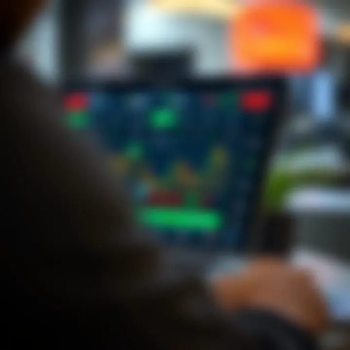 User interface of a Pakistani trade application showing market trends and trading options