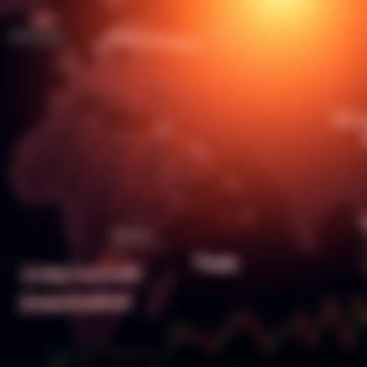 Diagram showing trade flows between countries without direct capital investment