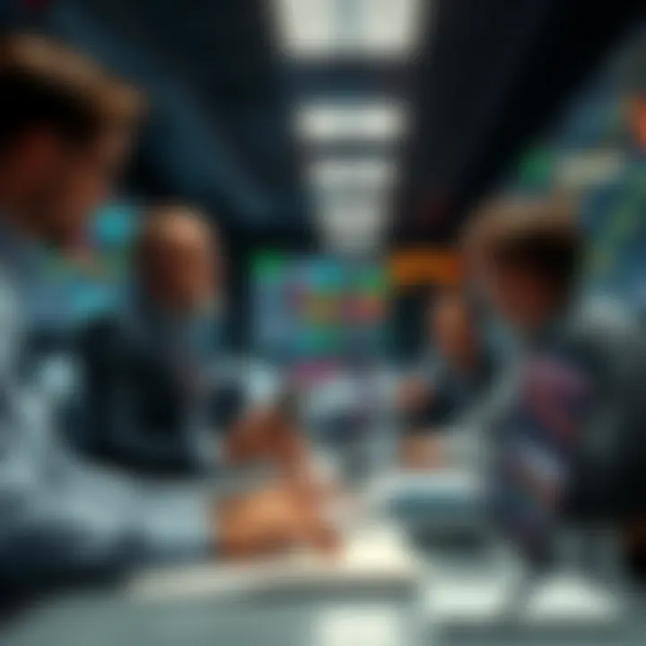 Traders actively exchanging market insights and strategies on a digital chat platform