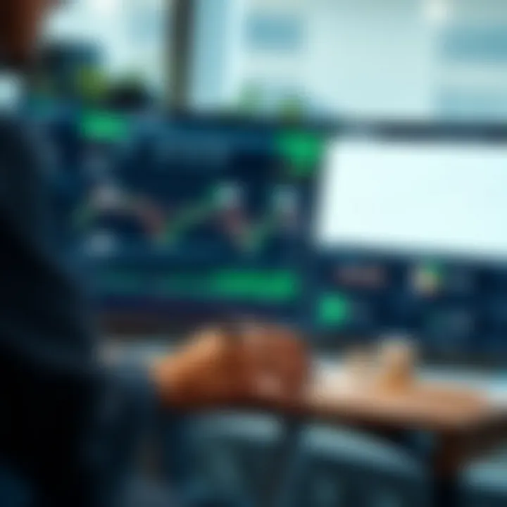 A trader customizing TradingView interface with drawing tools and community insights panel