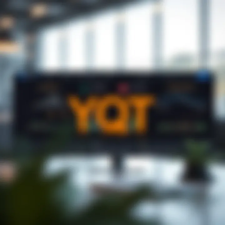 Graphical representation of YQT Bot Pro's core features and interface layout