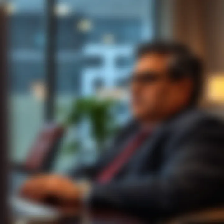 Vinod Adani overseeing strategic business operations in a corporate office setting