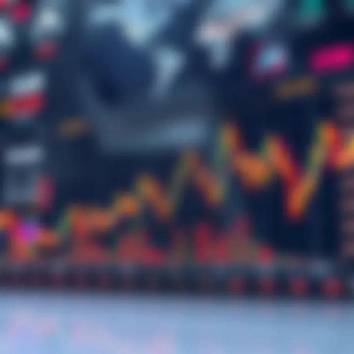 Graph depicting fluctuating Stellar Lumens price trends with market indicators