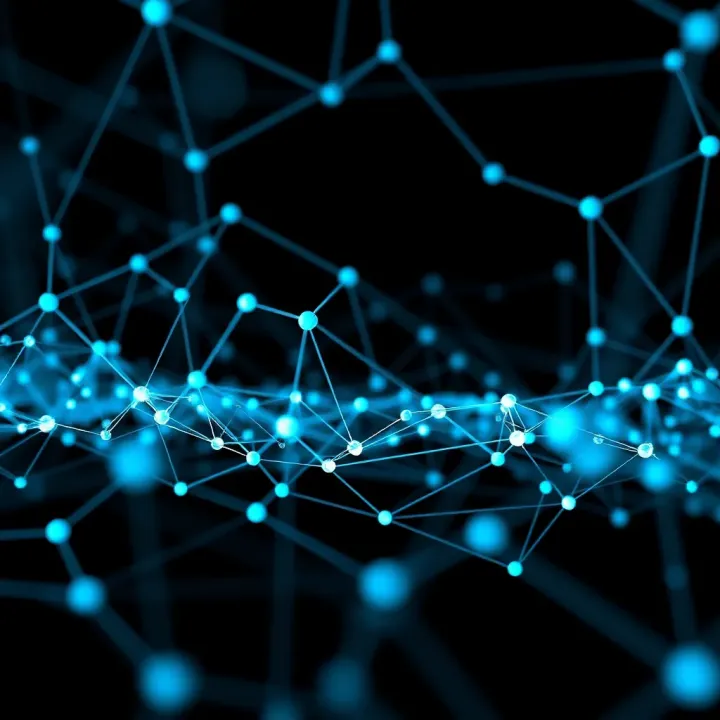 Cardano Blockchain Network Connectivity Visual representation of Cardano blockchain network nodes interconnected