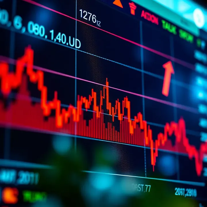 Impact of Central Bank Decisions on EUR/USD Movement Chart illustrating central bank policy impact on forex market with economic data points