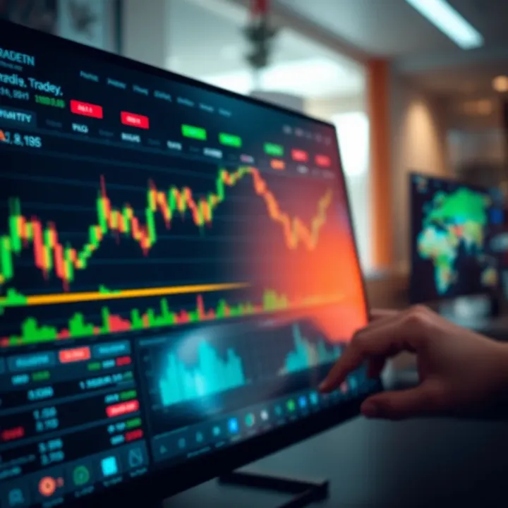 Exploring Trading Platform Features for Effective Forex Trading User interface of a trading platform showcasing trading tools and market data