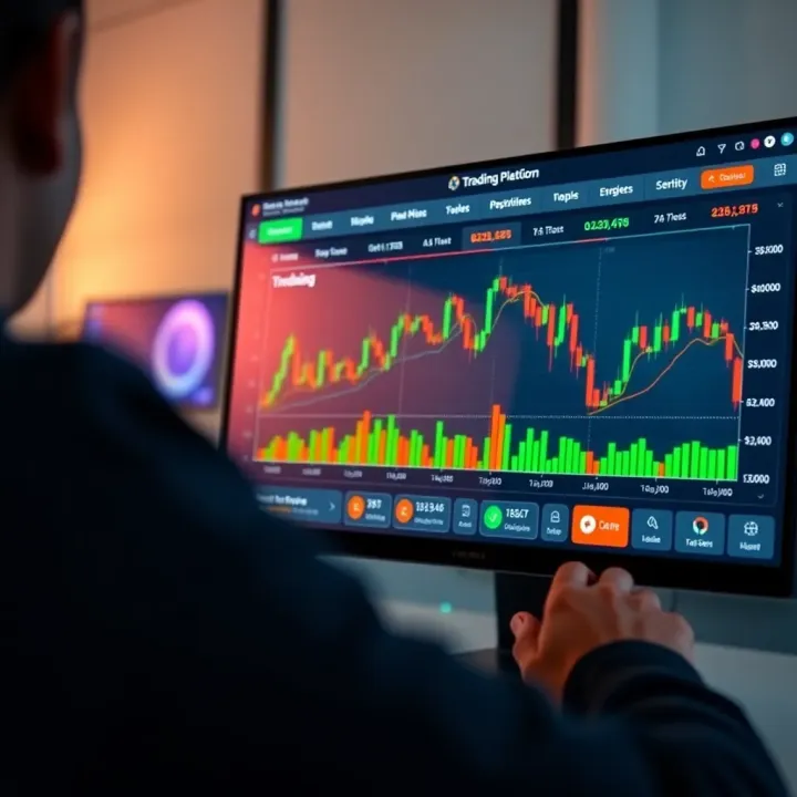 User-Friendly Trading Platform Dashboard Overview Screenshot showing a user-friendly trading platform dashboard with charts and trading options