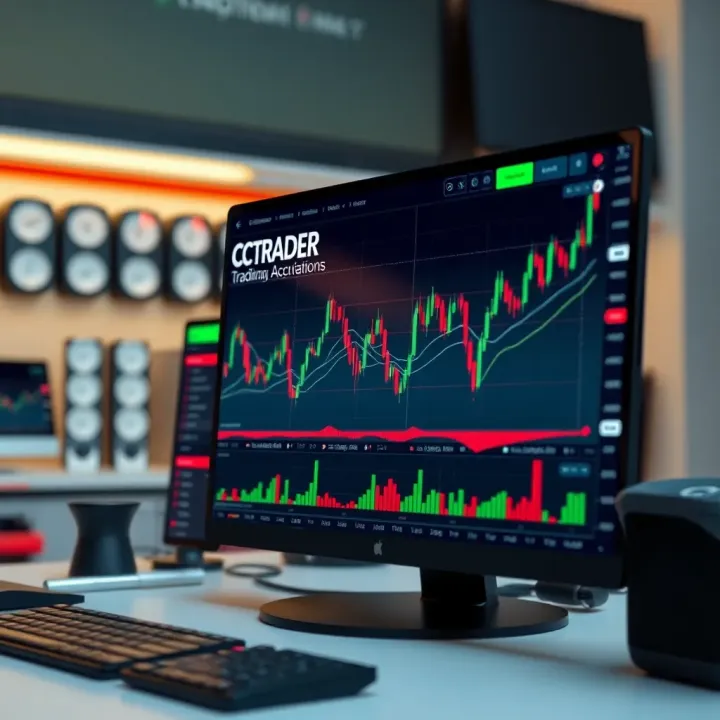 Overview of the cTrader Trading Interface cTrader platform interface showcasing trading charts and market data