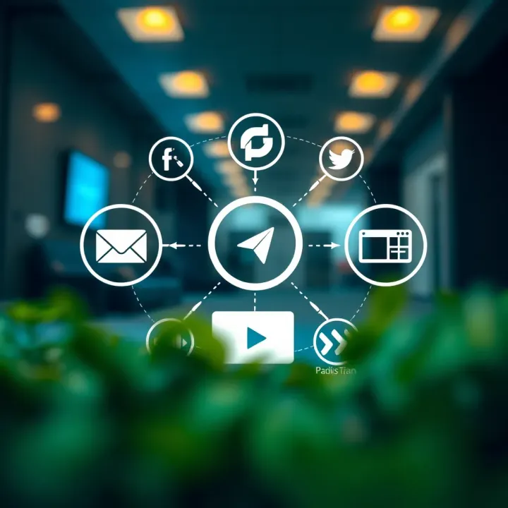 Effective Digital Marketing Strategies for Pakistani IQ Option Affiliates Visual representation of digital marketing strategies with icons for social media, email, and online advertising targeting Pakistani audience