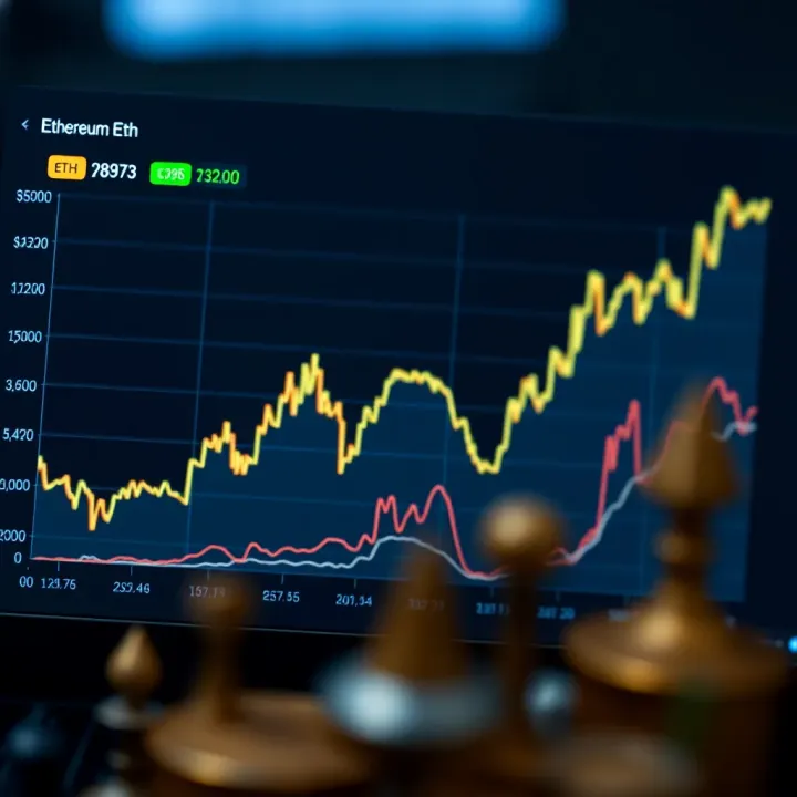 Ethereum Price Trends and Market Analysis Graph showing Ethereum price trends and key data points over recent years