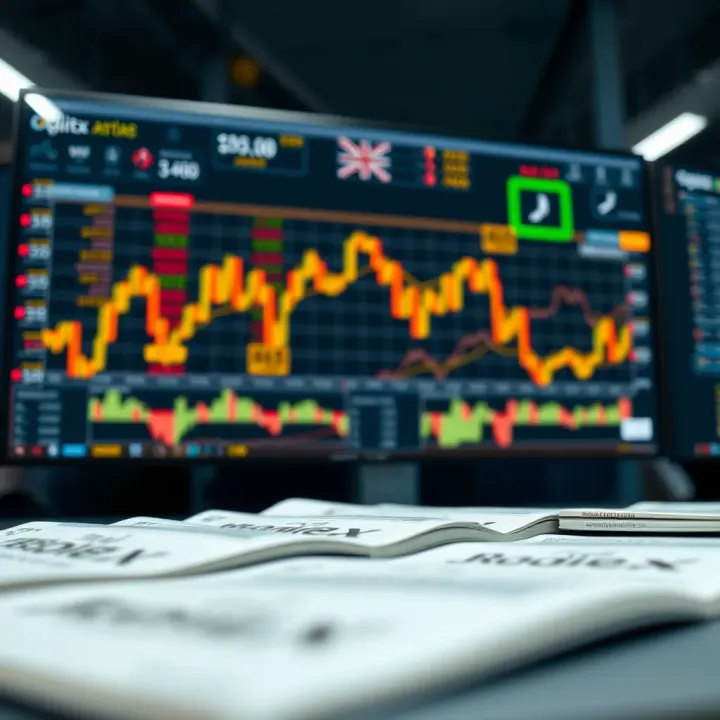 Ethical Online Trading and Halal Investment Guidance Conceptual representation of ethical online trading with a focus on halal investments for Muslim traders